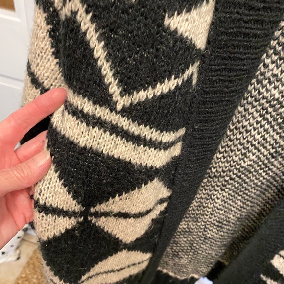 Mossimo Boho Aztec Soft Open Front Cardigan LS M - Picture 4 of 7